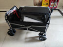 北歡Bavay便攜戶(hù)外露營(yíng)車(chē)營(yíng)地車(chē)購物小拉車(chē)超市手推車(chē)買(mǎi)菜車(chē)貨物搬運 120L 有剎車(chē) 曜石黑EVA八輪 曬單實(shí)拍圖
