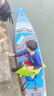 天涯客SUP充氣槳板站立式漂流釣魚板競速沖浪板劃水板漿板船劃槳浮板 【全能加長板】藍橙紋（原單品質/可加裝座椅） 曬單實拍圖