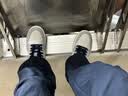 耐克NIKE 籃球鞋男子AJ1喬1板鞋JORDAN 1運動鞋FZ5042-041灰白42 曬單實拍圖