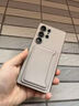 適用三星S25ultra新款手機殼感商務跨境潮牌s25+卡包支架皮套 鈦灰色 SM-S25Ultra【單殼】 曬單實拍圖