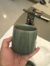 津盼汝窯陶瓷茶杯茶水分離杯帶過濾茶漏泡茶杯辦公室家用男士水杯禮物 汝窯陶瓷茶杯 曬單實(shí)拍圖
