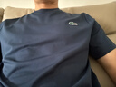 LACOSTE法國鱷魚男裝春夏新款彈力速干運動休閑正肩T恤|TH8920 166/藏青色 S 3 曬單實拍圖