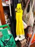 阿芙諾蒂兒童連體防水下水褲背帶雨褲玩水捕魚涉水服戶外 檸檬黃  23-24 曬單實拍圖