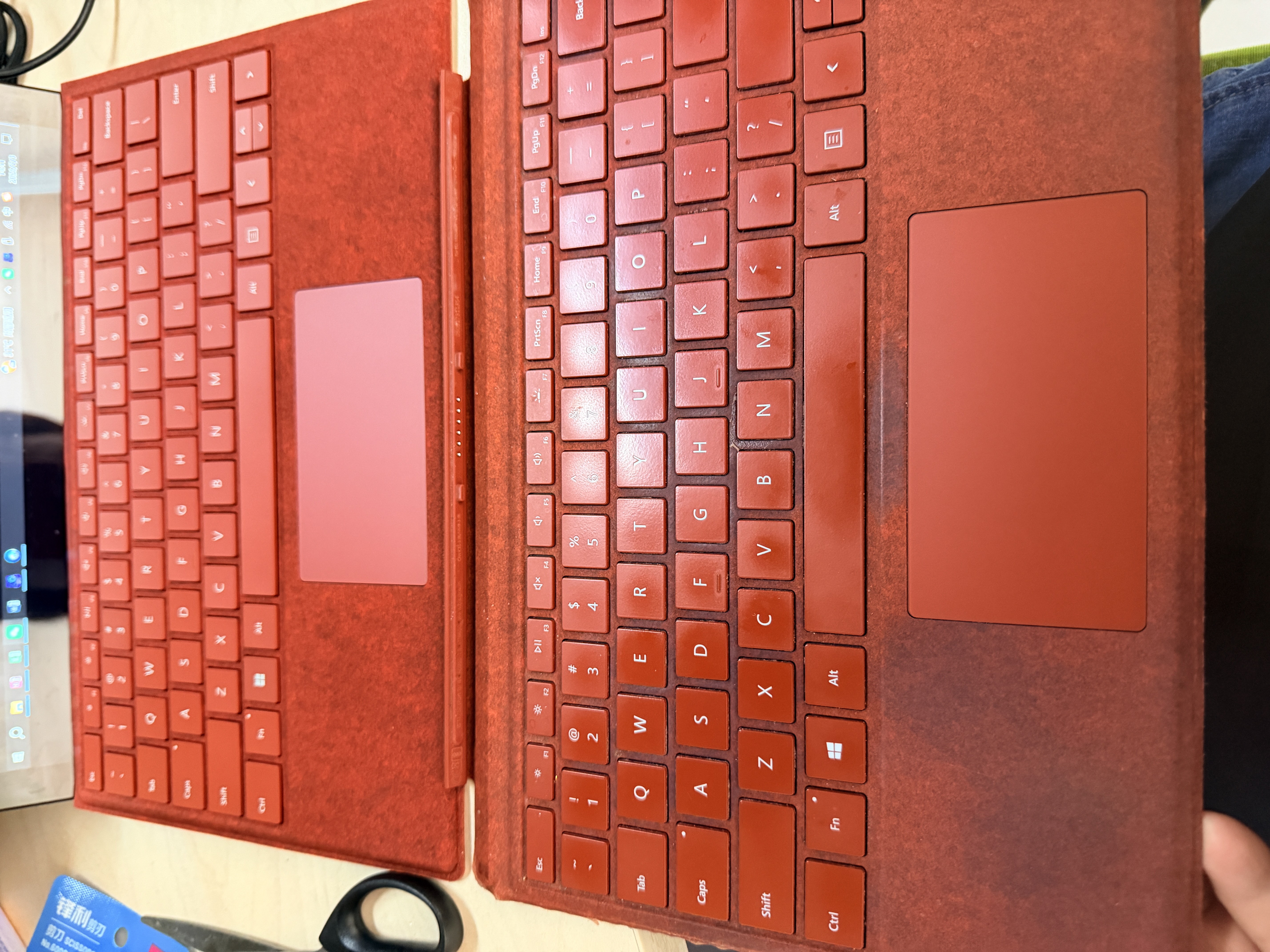 微軟（Microsoft）Surface原裝鍵盤(pán)蓋 超薄觸控筆 適配Pro12英寸/Pro13英寸 Pro12/Pro11/10/Pro9/Pro8/PX/Pro7/6/5 波比紅【Pro7+/7/6 曬單實(shí)拍圖