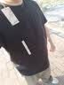 MUJI男式天竺編織圓領(lǐng)短袖T恤男士打底衫男款休閑上衣夏季 黑色 XL 曬單實(shí)拍圖