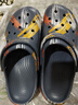 維布倫洞洞鞋男士夏季防滑防臭外穿拖鞋包頭涼鞋厚底海邊涉水溯溪沙灘鞋 竹炭灰 40-41 曬單實(shí)拍圖