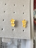 六福珠寶 黃金耳釘櫻花足金耳環七夕禮物女 計價 G01G0032DS 約1.71克 曬單實拍圖