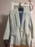 PORTS寶姿秋冬女裝長(cháng)袖中長(cháng)夾克LM9J005NWT008 薄荷灰綠 S (4) 曬單實(shí)拍圖