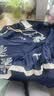 moussy 2026夏季新品文藝風假兩件蕾絲碎花短袖T恤028JSC80-1027 140藏青色 均碼 曬單實拍圖