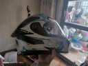 睿覓（RYMIC）摩托車(chē)頭盔全盔3C認證專(zhuān)業(yè)機車(chē)騎行頭盔跑盔大尾翼四季男女R977 藍灰飛刃 XL (適合頭圍59-60) 曬單實(shí)拍圖
