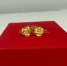中國黃金（CHINA GOLD）18K金玫瑰花耳釘女款花朵直針款耳飾品情人節七夕禮物送女友愛人 18K玫瑰花耳釘 曬單實拍圖