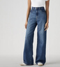 Levi's李維斯26年春夏新款女士美式BAGGY經典高腰寬直筒牛仔褲 中藍色 001UP-0002 25 (31) 曬單實拍圖