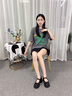 卓詩(shī)尼瑪麗珍鞋女2025年春季新款英倫風(fēng)厚底粗跟淺口單鞋配裙子JK小皮鞋 黑色 37 曬單實(shí)拍圖