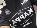卡帕（Kappa）背靠背運動t恤男夏新款純棉短袖賽車風美式撞色上衣女K0FW2TD90D 黑色990【雙面印花丨撞色美學】 L 曬單實拍圖