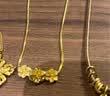 金至尊梔子花足金項鏈輕奢新中式黃金頸飾送女友老婆生日七夕禮物計價 金重7.23克(配珠寶禮盒) 曬單實拍圖