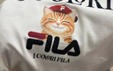 FILA 斐樂官方情侶短袖T恤2026夏男女休閑寬松純棉上衣貓咪針織t恤 曬單實(shí)拍圖