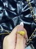 中國黃金（CHINA GOLD）黃金吊墜女款足金福袋項鏈金錢福字掛七夕情人節(jié)禮物送女朋友老婆 A款*足金吊墜【贈銀鏈】約1.1g 曬單實拍圖