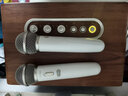 漫步者（EDIFIER）【高卿塵同款】新品K300多功能K歌 居家藝術音箱 桌面藍牙音響 木紋色 雙麥 七夕情人節禮物 曬單實拍圖