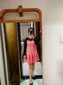 PORTS寶姿秋冬新品女裝甜美蕾絲拼接撞色連衣裙SC9N006PCE016 FLAMINGO M （6） 曬單實拍圖