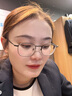 精工(SEIKO)眼鏡框[免費配鏡]男女全框鈦材眼鏡架H03097 193+依視路單光1.60 曬單實拍圖