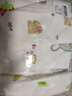 SAFTY DAD新生兒喂奶巾小手帕嬰兒口水巾小方巾寶寶洗臉巾手帕擦嘴手絹擦臉 4層紗布卡通圖案4條裝25x25cm 曬單實(shí)拍圖