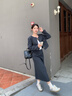 自巧小個(gè)子短款西裝外套半身裙套裝女2024秋季新款通勤簡(jiǎn)約兩件套 水貂灰外套 S (3碼) 曬單實(shí)拍圖