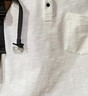 JEEP吉普短袖T恤男士夏季純棉亨利領休閑寬松潮牌衣服男裝 白色 XL 曬單實拍圖