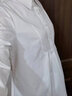 孕婦職業(yè)襯衫白色春秋工作服夏季OL工裝上班面試上衣大碼寬松襯衣 淺藍色+長(cháng)袖 L 曬單實(shí)拍圖