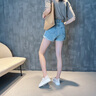CFCW品牌透氣網(wǎng)面小白鞋女厚底內(nèi)增高板鞋新品百搭女鞋時尚休閑鞋軟底 YB39【白拼杏】 37 曬單實拍圖