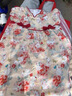 波步（BORBOON B）周歲女寶寶禮服夏季嬰兒衣服公主裙女寶抓周百天宴一歲旗袍連衣裙 漢服連衣裙+紅襪+發(fā)箍 90 曬單實拍圖