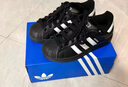 adidas明星/運動員同款 SUPERSTAR II貝殼頭板鞋阿迪達斯三葉草   黑色/白色（推薦選小半碼）   42 曬單實拍圖