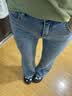 UR2026夏季新款女裝休閑日常基礎水洗喇叭牛仔長褲UYB860004 曬單實拍圖