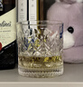 青蘋果雕花玻璃威士忌洋酒杯300ml兩只 輕奢白酒杯啤酒KTV會所家用 曬單實拍圖