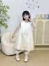 G.duck小黃鴨公主裙女童連衣裙夏季2026新款洋氣女孩禮服裙兒童網(wǎng)紗裙子 米白色 120 建議5~6歲【110-120cm】cm 曬單實(shí)拍圖