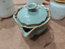漢唐青瓷開(kāi)片蓋碗茶杯大號(hào)泡茶碗防燙過(guò)濾茶蓋碗單個(gè)陶瓷功夫茶具家用 清心蓋碗【青瓷開(kāi)片】 曬單實(shí)拍圖