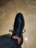 卡帝乐鳄鱼（CARTELO）软牛皮男士皮鞋商务正装鞋男软皮耐磨透气皮鞋男9585 黑色 39 实拍图