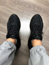 LOTTO樂(lè )途男網(wǎng)面透氣白色運動(dòng)鞋2025秋冬季新款厚底減震休閑鞋子 黑色 42 曬單實(shí)拍圖