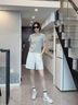 名創(chuàng)優(yōu)品（MINISO）冰絲短褲女2026新款夏季薄款外穿闊腿五分休閑褲學(xué)生涼感運(yùn)動(dòng)褲子 曬單實(shí)拍圖