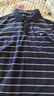 七匹狼【絲光棉】短袖POLO衫男夏季純棉條紋T恤 101(藏青) 3XL185/100A 曬單實拍圖