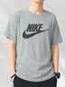 耐克（NIKE）T恤男士 2026新款夏季寬松休閑運動健身圓領透氣半袖全棉跑步短袖 AR5005-066/調色暗灰/黑/建議拍小一碼 L (175/92A) 曬單實拍圖