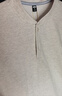 馬登工裝美式速干透氣亨利領短袖修身正肩立領老錢風t恤衫男裝夏 淺花灰 【寬肩窄腰/收袖口/半袖/男生夏日ootd穿搭】 M 【修身版型】 曬單實拍圖