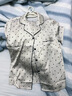 LULU CARTER禮盒裝桑蠶絲睡衣女夏季高端輕奢香檳波點真絲家居服三件套帶胸墊 香檳色波點帶胸墊-短袖短褲長褲 【專柜禮盒裝】 M 【建議80-100斤】 曬單實拍圖