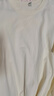 名創(chuàng)優(yōu)品（MINISO）2件裝短袖t恤男夏季純白色重磅純棉寬松半袖男生百搭休閑大碼體恤 【2件裝】白色(空白)+淺米(空白) L 175 (名創(chuàng)優(yōu)品 品控嚴(yán)格) 曬單實拍圖