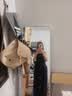 妍莉芬（yanlifen）溫柔氣質休閑女裝套裝2026夏季飄帶吊帶背心針織開衫闊腿褲三件套 杏衣藏藍衣藏藍褲三件套 S (建議100斤以內) 曬單實拍圖