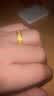老鳳祥黃金戒指男士足金百福金戒指開口素圈戒指生日禮物送老公爸爸男友 代寫賀卡*足金百福戒指  約4.5g【品牌禮盒】 曬單實拍圖