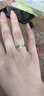 喜鉆鉑金時尚4爪鉆石戒指女求婚結婚鉆戒時尚群鑲婚戒送女友生日禮物 定制余款，詳詢客服 曬單實拍圖