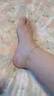 ZJUZ18k金轉運珠腳鏈女彩金au750滿天星腳鏈女款玫瑰金細腳鏈送女友 18K金滿天星腳鏈（黃金色） 曬單實拍圖