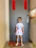 迪士尼兒童泳衣女童中小童連體裙款游泳衣寶寶泳裝D36544S2F 淺藍(lán)色 120 曬單實(shí)拍圖