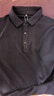 凡客誠品（VANCL）男士polo衫大碼寬松翻領上衣夏款重磅華夫格休閑短袖t恤 黑色 2XL 曬單實拍圖