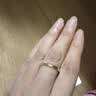周六福（ZLF）18K金鉆石戒指男女情侶款閃亮輕奢求婚結婚對戒T 18號男戒-約2.66克 曬單實拍圖